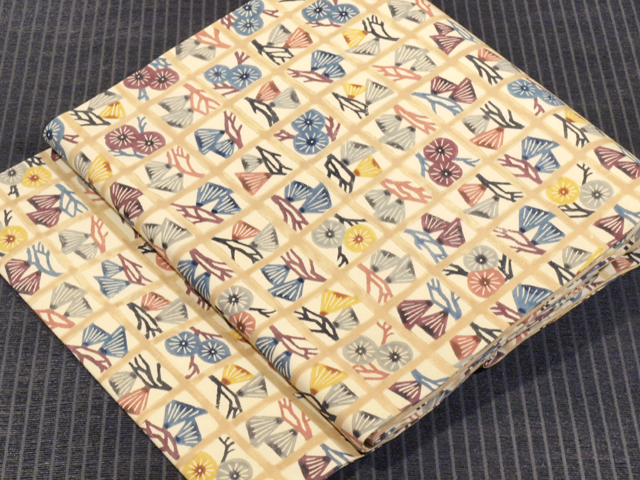 403mn64◆エジプト文 作家物「諫」染名古屋帯 人物 ラクダ 植物◆未使用品 403mn64◇エジプト文 作家物「諫」染名古屋帯 人物 ラクダ 植物◇未