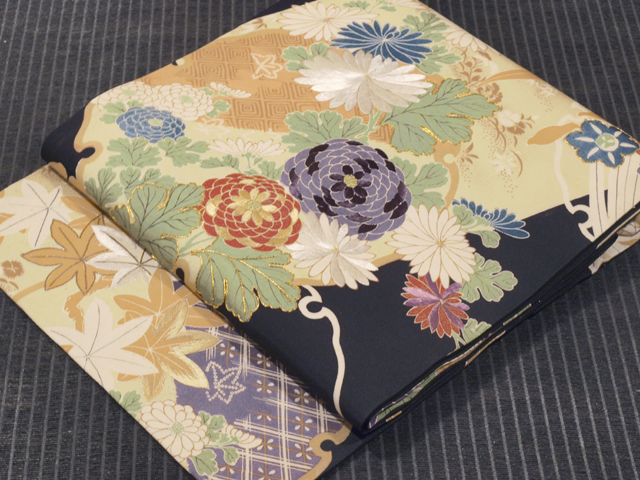 ⑥⑦⑧雪輪 刺繍 塩瀬 名古屋帯 正絹 2101608.jpg