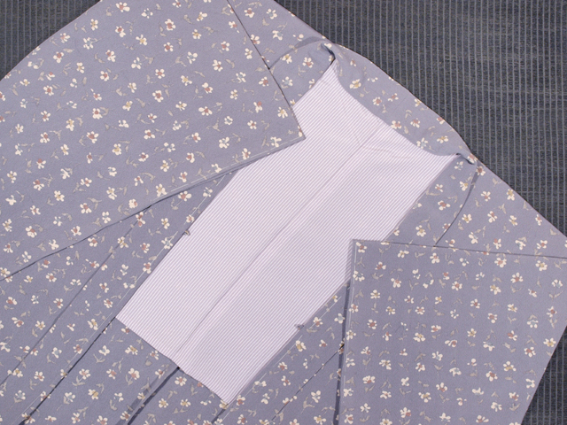 野の花文様 ろうけつ染め 羽織 単衣